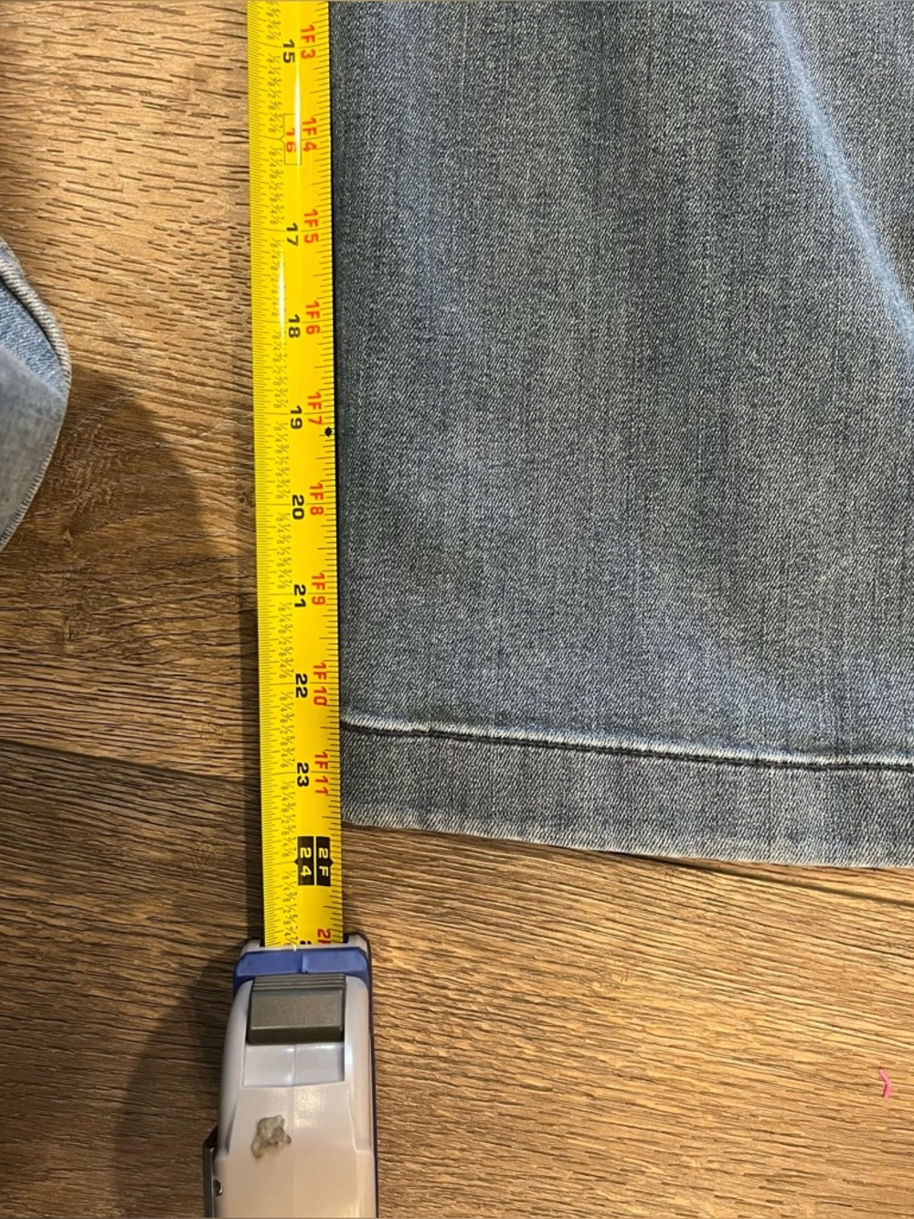 J.Jill Cropped Jeans Women Size 6 Blue Denim Stretch Wide leg Relaxed Fit - Picture 6 of 7